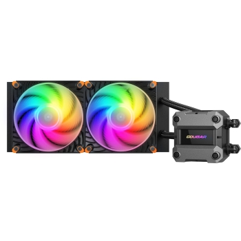 K COUGAR CPU Wasserkühlung Poseidon Ultra 240. ARGB. Schwarz
