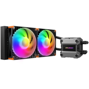 Preview: K COUGAR CPU Wasserkühlung Poseidon Ultra 240. ARGB. Schwarz