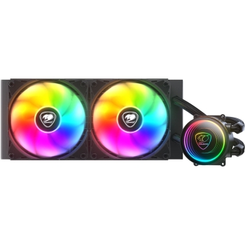 K COUGAR CPU Wasserkühlung Poseidon Elite 240. ARGB. Schwarz