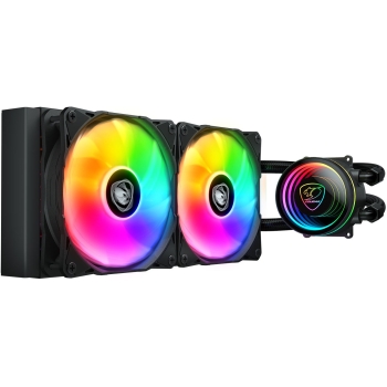 Preview: K COUGAR CPU Wasserkühlung Poseidon Elite 240. ARGB. Schwarz