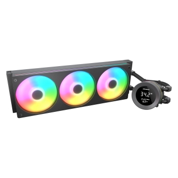 Preview: K COUGAR CPU Wasserkühlung Poseidon Vistek 360. ARGB. Schwarz