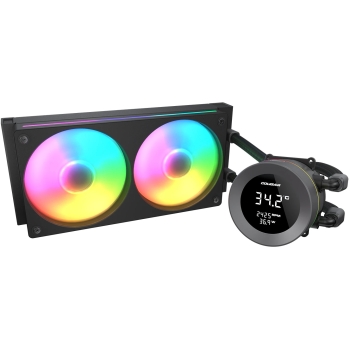 Preview: K COUGAR CPU Wasserkühlung Poseidon Vistek 240. ARGB. Schwarz