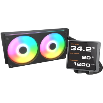 Preview: K COUGAR CPU Wasserkühlung Poseidon Vistek Pro 240.ARGB.Schw.