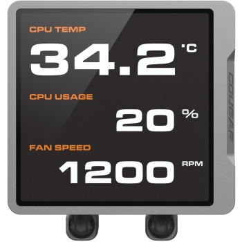 Preview: K COUGAR CPU Wasserkühlung Poseidon Vistek Pro 240.ARGB.Schw.