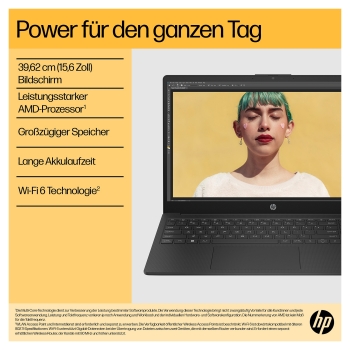 Preview: HP 15.6 FHD Laptop silber R7-7730U 16GB/512GB SSD Win11 15-fc0476ng