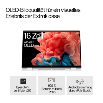 Preview: HP ENVY x360 16 WUXGA IPS Core™ Ultra 7 155U 16GB/512GB SSD Win11 16-ac0473ng