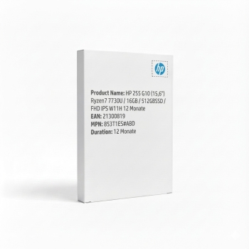 HP 255 G10 (15.6) Ryzen7 7730U/16GB/512GBSSD/FHD IPS W11H 12 Monate