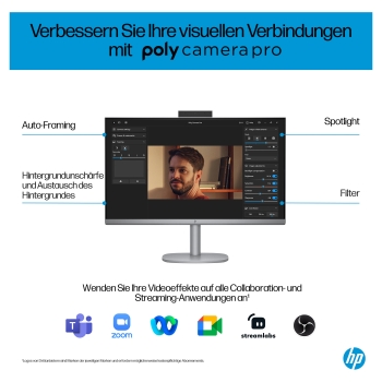 Preview: HP OmniStudio X 27 FHD IPS All-in-One Ultra 5-125H 16GB/512GB SSD Win11 27-cs0450ng