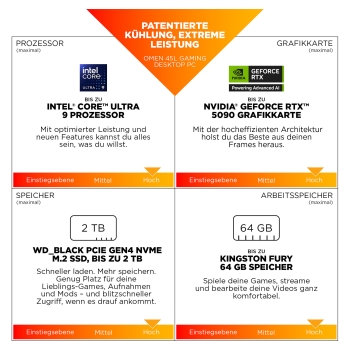 Preview: OMEN GT22-3093ng Gaming Intel Core Ultra 9 285K 32GB/2TB SSD RTX 5080 Windows 11