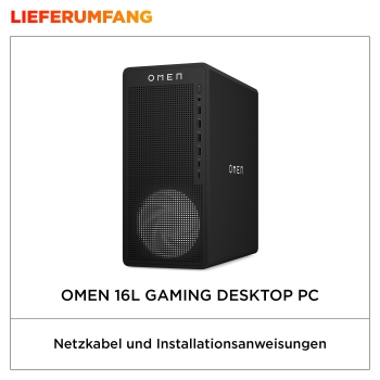 Preview: HP 16L Gaming Desktop TG03-0186ng(schwarz, ohne Betriebssystem)