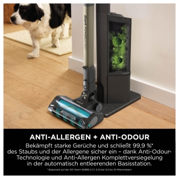 Shark IP3256EUT Akku-Stielstaubsauger Espresso