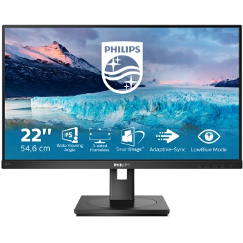 Philips S Line 222S1AE/00 - 54.6 cm (21.5 Zoll) - 1920 x 1080 Pixel - Full HD - LCD - 4 ms - Schwarz