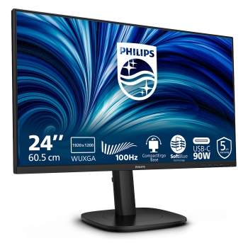 Preview: Philips 24B2U3301D - 24 Zoll Full HD. (1920x1080. 120 Hz. 1x HDMI 1.4. 1. DP 1.4. 1x DP schwarz