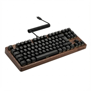 SKILLER SGK50 S2 Wood PBT(holz/schwarz. IT-Layout. Gateron G Pro 3.0 Yellow)