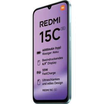 Preview: Xiaomi Redmi 15C 5G Dual Sim 4RAM 128GB mint green
