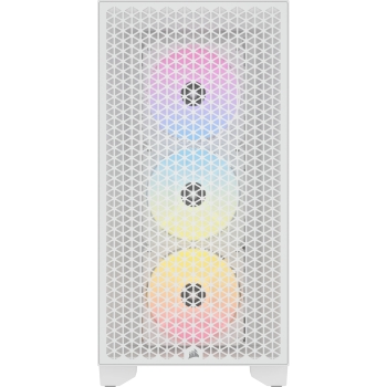 Preview: Corsair 3000D RGB Airflow weiß Midi Tower ATX Gaming Gehäuse