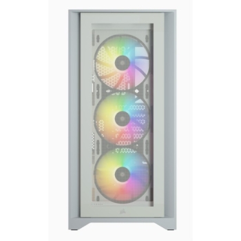 Preview: Corsair iCue 4000X RGB weiß Midi Tower ATX Gaming Gehäuse TG Seitenfenster
