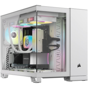 Preview: Corsair 2500X RGB weiß Midi Tower mATX Gaming Gehäuse