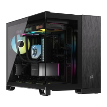 CORSAIR mATX 2500X (Tempered Glass) Black/Obsidian Alu