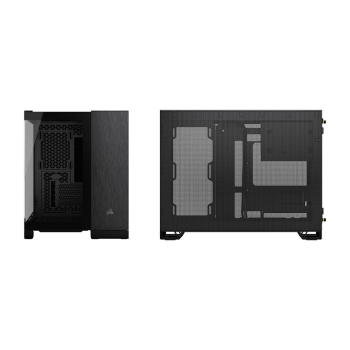 Preview: CORSAIR mATX 2500X (Tempered Glass) Black/Obsidian Alu
