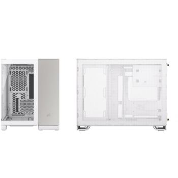 Preview: CORSAIR mATX 2500X (Tempered Glass) White/Satin Grey