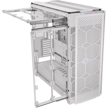 Preview: CORSAIR Super-Tower 9000D iCUE LINK AIRFLOW TP (White) (Speditionsversand)