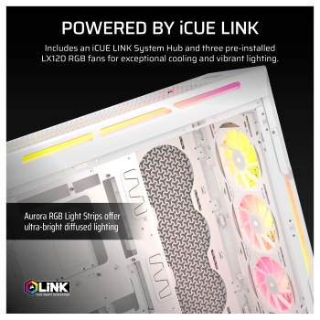 Preview: CORSAIR Midi 5000T LX RGB (Tempered Glass) White