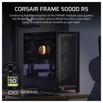 Preview: CORSAIR Midi FRAME 5000D Airflow Case. Black