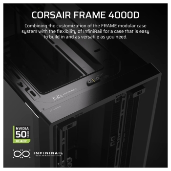Preview: CORSAIR Frame 4000D Schwarz Midi Tower ATX Gaming Gehäuse