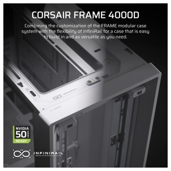 Preview: CORSAIR Frame 4000D Weiß Midi Tower ATX Gaming Gehäuse