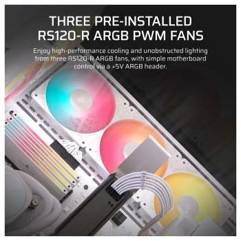 Preview: CORSAIR Midi 3500X RSR ARGB (Tempered Glass) White