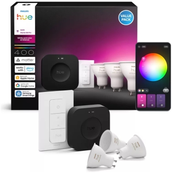 Preview: Philips Hue Starter Kit WCA 400 - 3 GU10 sw v3 EU