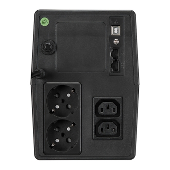 Preview: FSP iFP1000 Tower Line-interactive 1000VA 600W 2xSCHUKO 2xIEC LCD