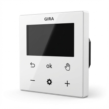 Gira S3000 Raumtemperaturregler Display System 55 Reinweiß glänzend