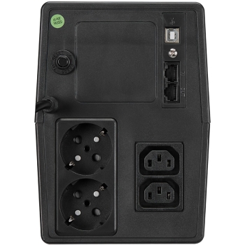 Preview: FSP iFP1500 Tower Line-interactive 1500VA 900W 2xSCHUKO 2xIEC LCD