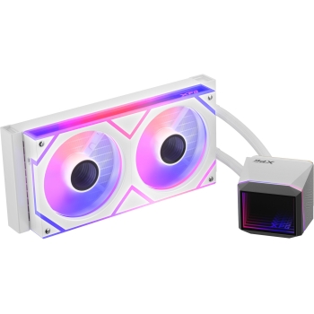 Preview: K COOLER XPG Levante II 240 AIO Wasserkühlung 240mm weiß ARGB