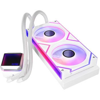 Preview: K COOLER XPG Levante II 240 AIO Wasserkühlung 240mm weiß ARGB