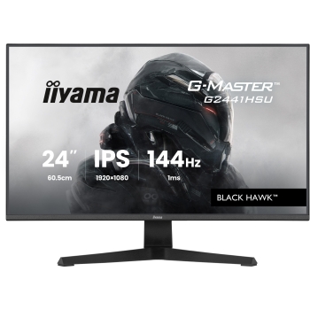 60.5 cm/23.8? (1920×1080) iiyama G-Master G2441HSU-B1 16:9 FHD IPS 1 ms (MPRT) 144 Hz HDMI DP VESA Black