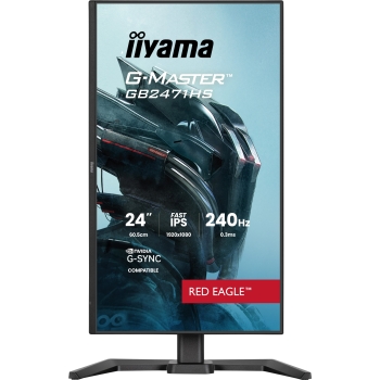 Preview: 60.5 cm/23.8? (1920×1080) iiyama G-Master GB2471HSU-B1 16:9 FHD Fast IPS 0.3 ms 240 Hz HDMI DisplayPort VESA Black