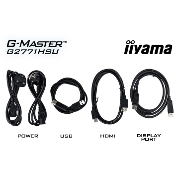 Preview: 68.6 cm/27? (1920×1080) iiyama G-Master G2771HSU-B1 16:9 FHD Fast IPS 0.4 ms 240 Hz HDMI DisplayPort USB-C VESA Black