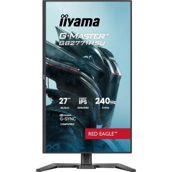 Preview: 68.6 cm/27? (1920×1080) iiyama GB2771HSU-B1 16:9 FHD Fast IPS 0.4 ms 240 Hz HDMI 2× DisplayPort USB-C VESA 100×100 Black
