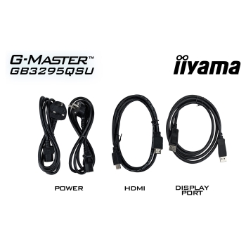 Preview: 80.0 cm/31.5 (2560x1440) iiyama G-MASTER GB3272QSU-B1 16:9 IPS 0.5 ms 180 Hz HDMI ×2 DisplayPort USB-Hub VESA Speaker Black