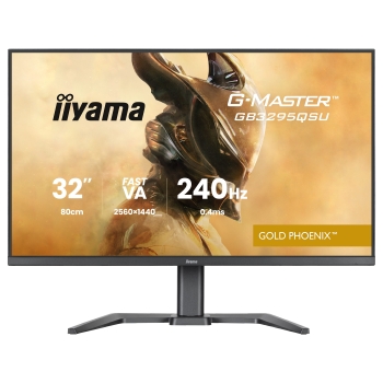 80.0 cm/31.5 (2560×1440) iiyama G-MASTER GB3295QSU-B1 16:9 Fast VA 0.4ms (MPRT) 240Hz HDMI 2.1 ×2 DisplayPort 1.4 USB Hub VESA Speaker Black