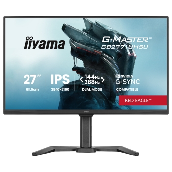 68.6 cm/27 (3840×2160) iiyama G-MASTER GB2771UHSU-B1 16:9 IPS 0.8 ms 144 Hz HDMI 2.1 ×2 DisplayPort 1.4 USB Hub VESA Speaker Black