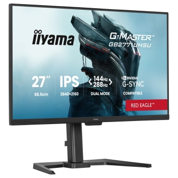 Preview: 68.6 cm/27 (3840×2160) iiyama G-MASTER GB2771UHSU-B1 16:9 IPS 0.8 ms 144 Hz HDMI 2.1 ×2 DisplayPort 1.4 USB Hub VESA Speaker Black