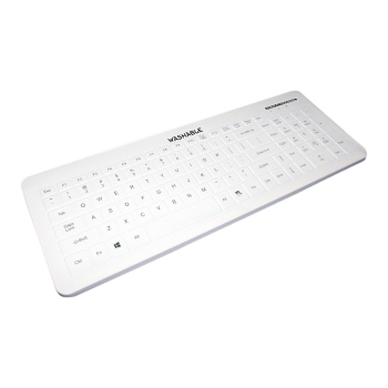 Preview: MAN&MACHINE Very Cool Flat DE white Hygienetastatur.white.104Tasten.DE