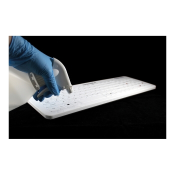 Preview: MAN&MACHINE Very Cool Flat DE white Hygienetastatur.white.104Tasten.DE