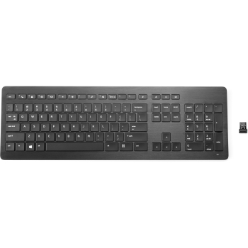 HP Tastatur Wireless USB Aluminium slim/iffernblick