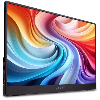 Preview: 39.6cm/15.6 (1920x1080) Acer PM161QB1bmiuux 16:9 IPS 4ms 60Hz Mini-HDMI 2xUSB-C Audio Speaker VESA Black