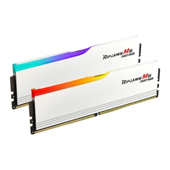 Preview: DIMM 64 GB 6000(2x 32 GB)Dual-Kit(weiß. F5-6000J3636F32GX2-RM5NRW. Ripjaws M5 Neo RGB. INTEL XMP. AMD EXPO)